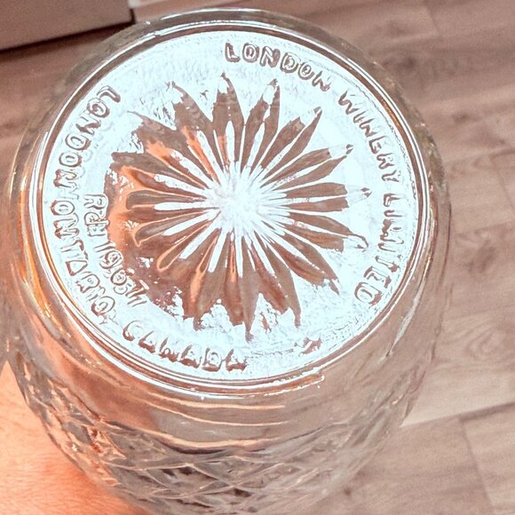 London Winery Limited Wine Decanter Cut Glass VTG 60s Regency Barware Stopper - Picture 2 of 15